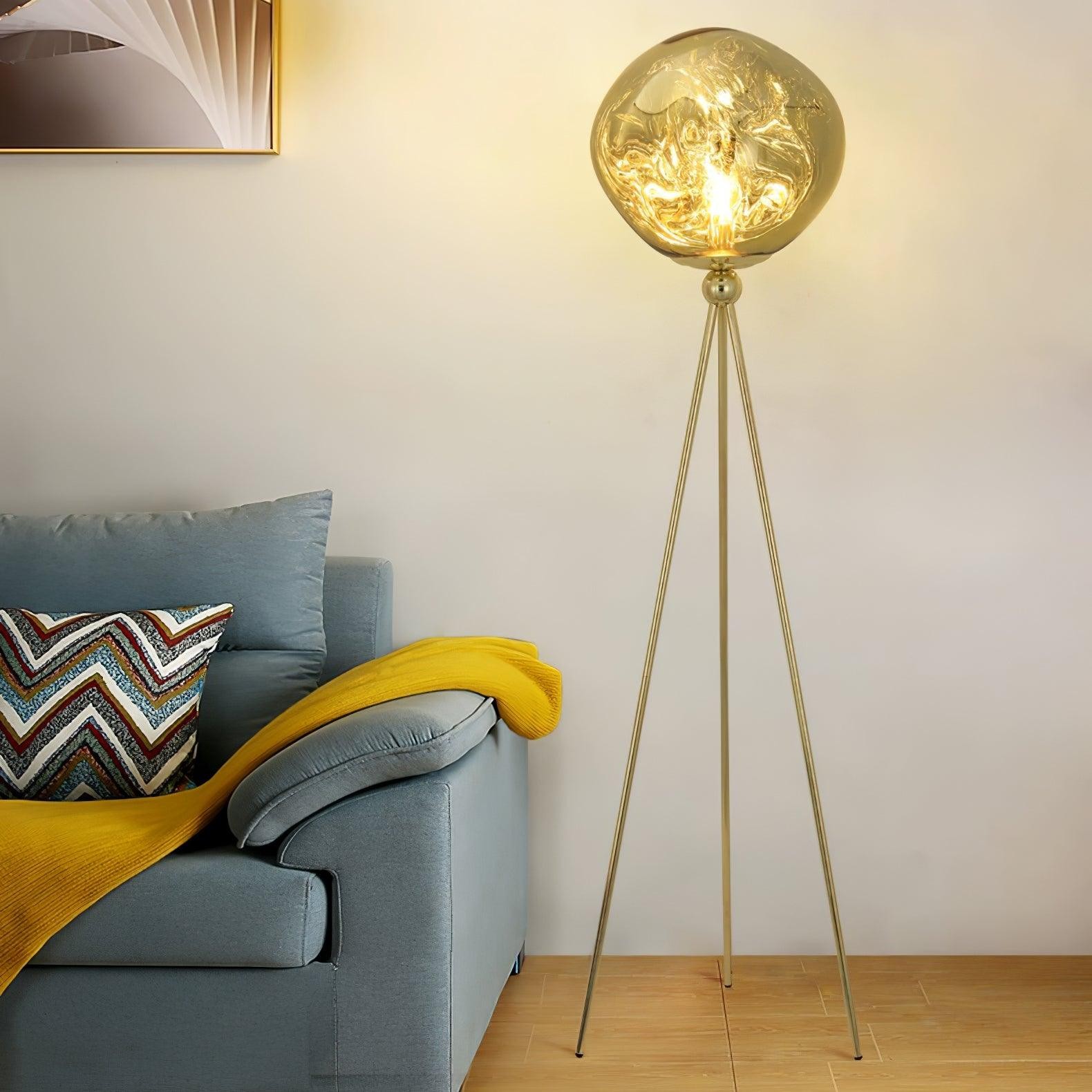 Tripod Irregular Lava Floor Lamp M216