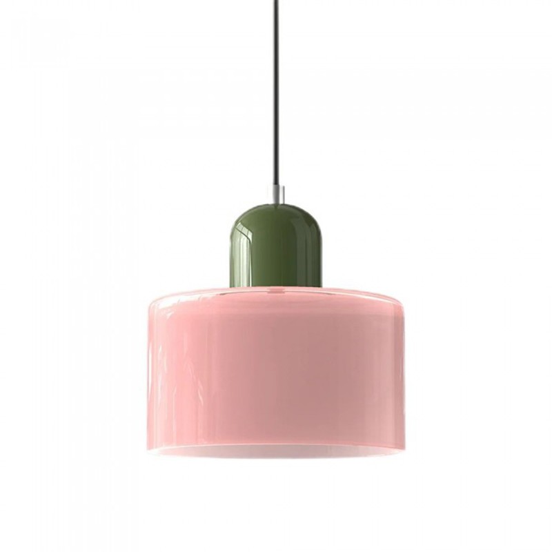 Nordic Morandi Cylinder Glass Pendant Light S66