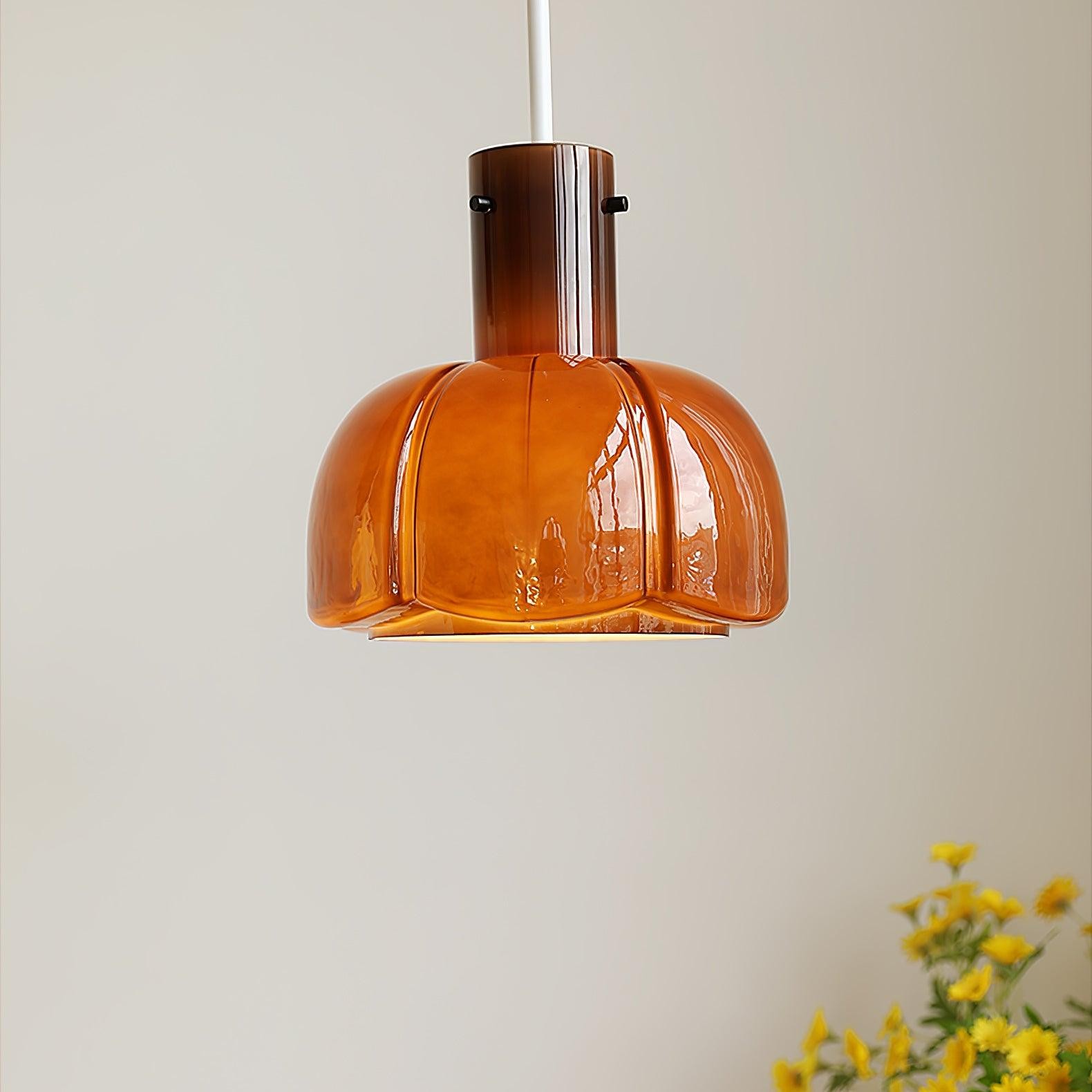 Medieval Style Glass Bud Pendant Lamp M352