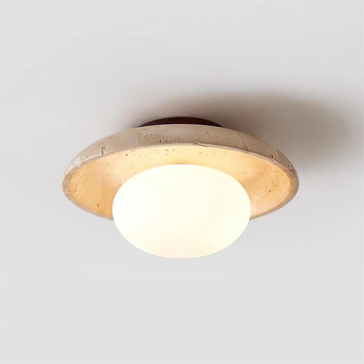Lime Cavities Ceiling Lamp P050