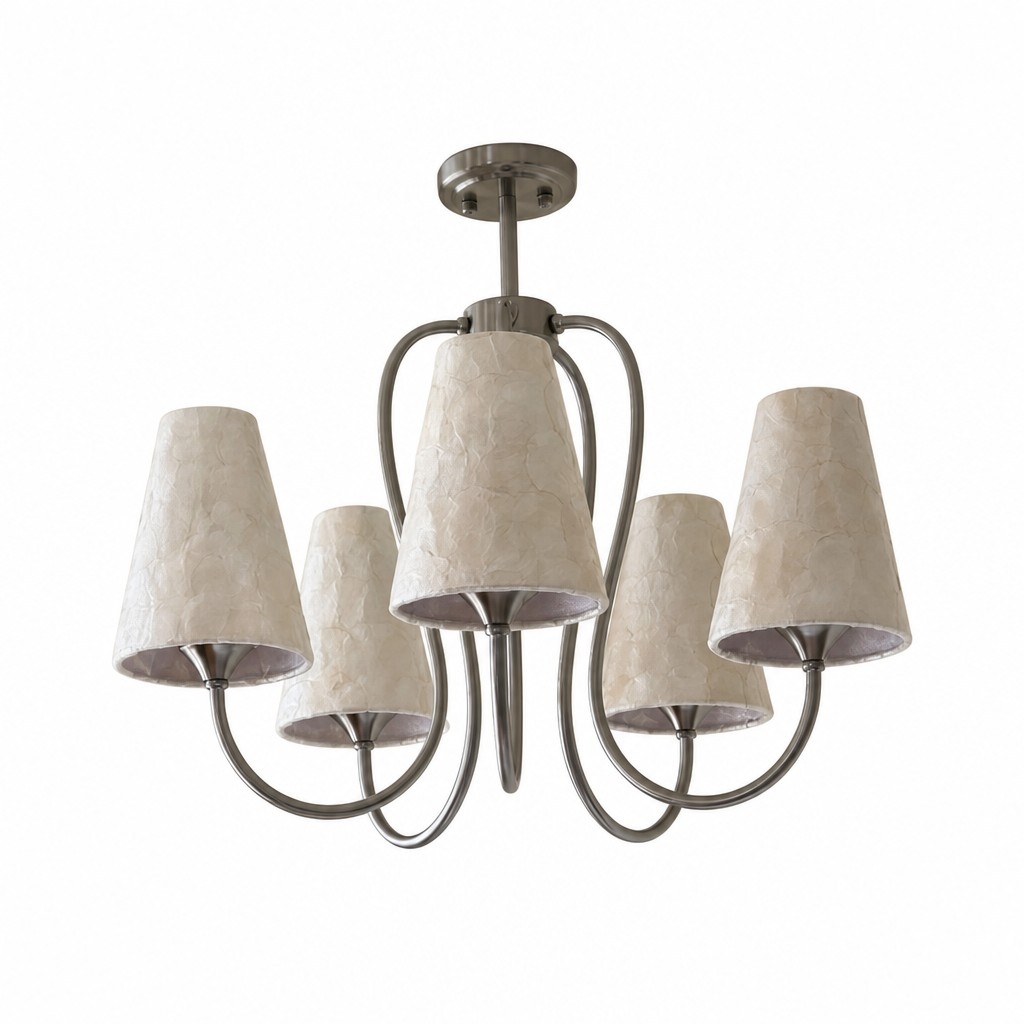 Micahell Modern Shell Pendant Light - Sculptural Multi-Head Chandelier for Living Room T2202