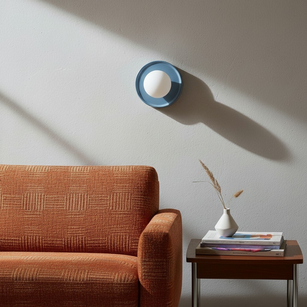 Solna Round Wall Lamp - Modern Glass and Ceramic for Bedroom T745