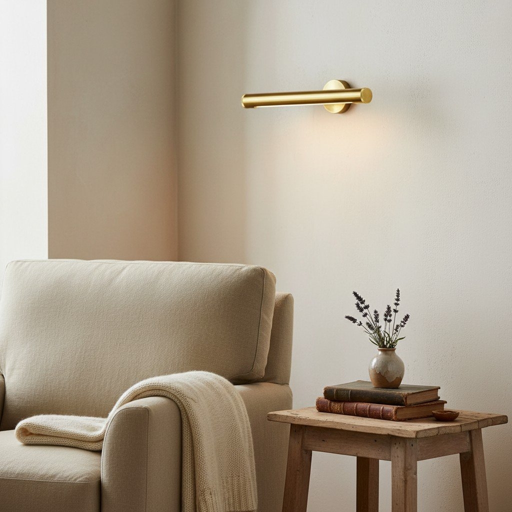 Aurix Wall Mount Art Light - Aged Finish Picture Light for Highlighting Canvases T605