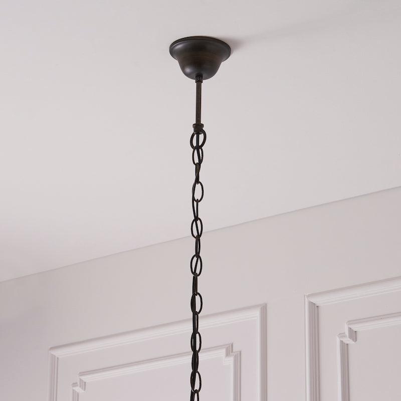 TF Astoria Tiffany Ceiling Pendant - Dimpled Geometric Glass Design for Living Room T1035