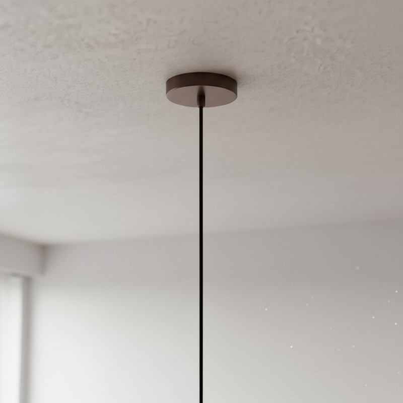 Tarivon Steel Frame Pendant with Fabric Shade - Modern Hanging Lamp for Dining Rooms T696