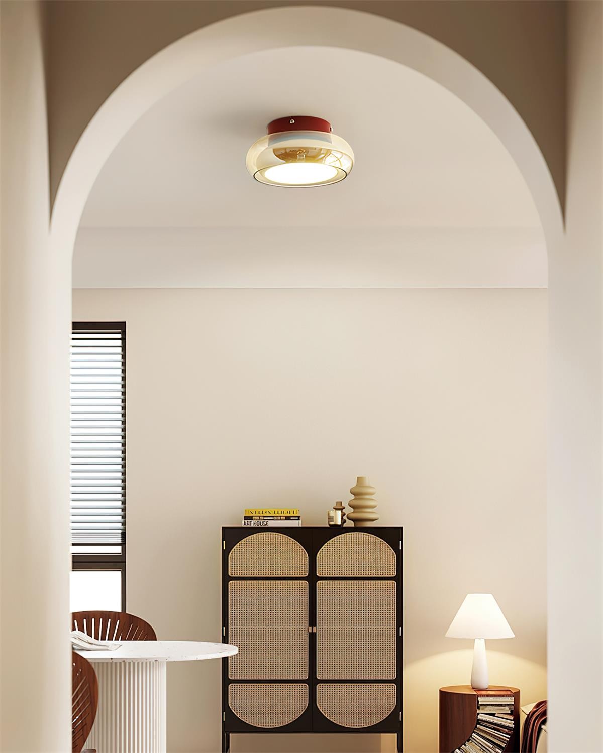 Atmospheric Simple Double Disc Ceiling Light M105