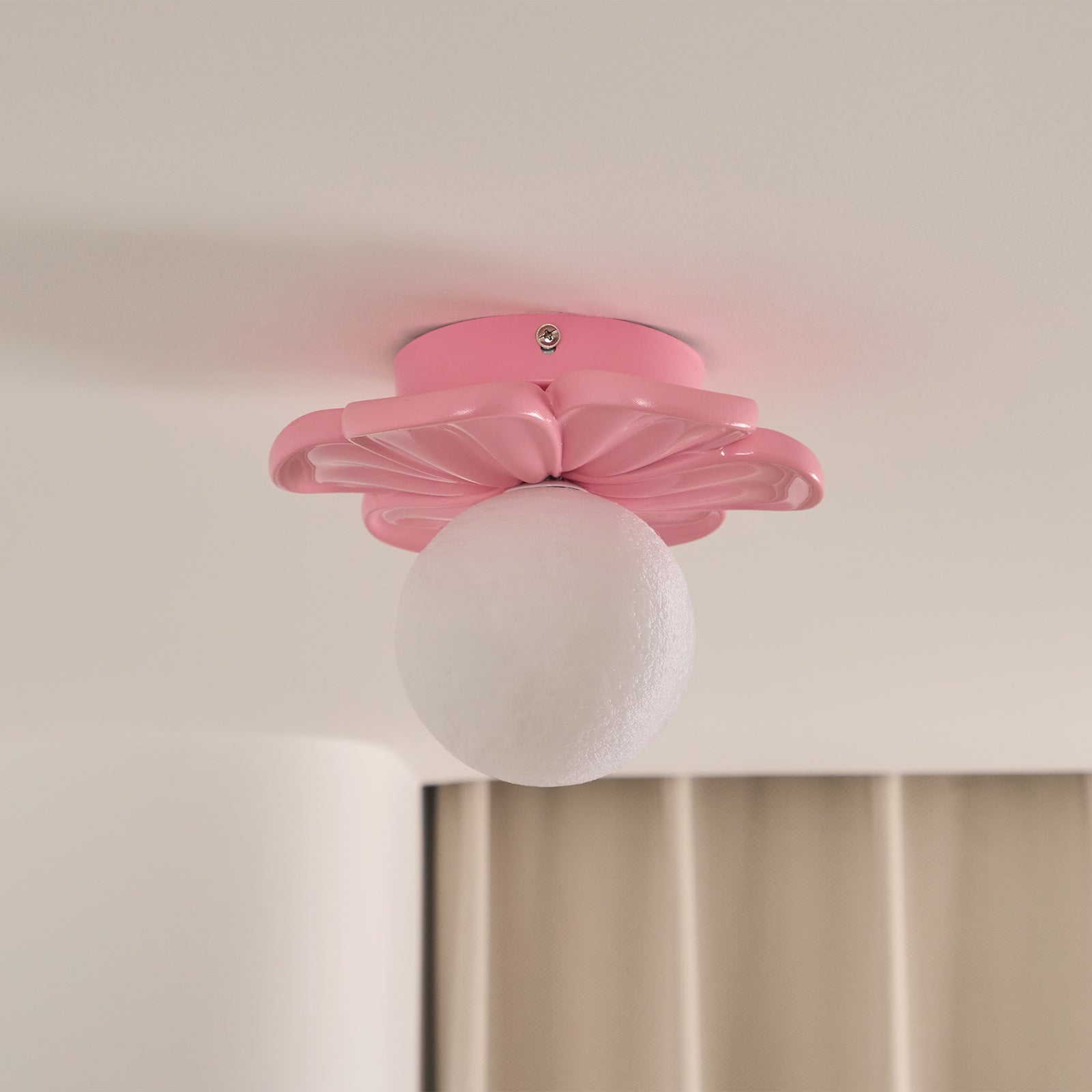 Cream Bloom Flower Ceiling Lamp T1632