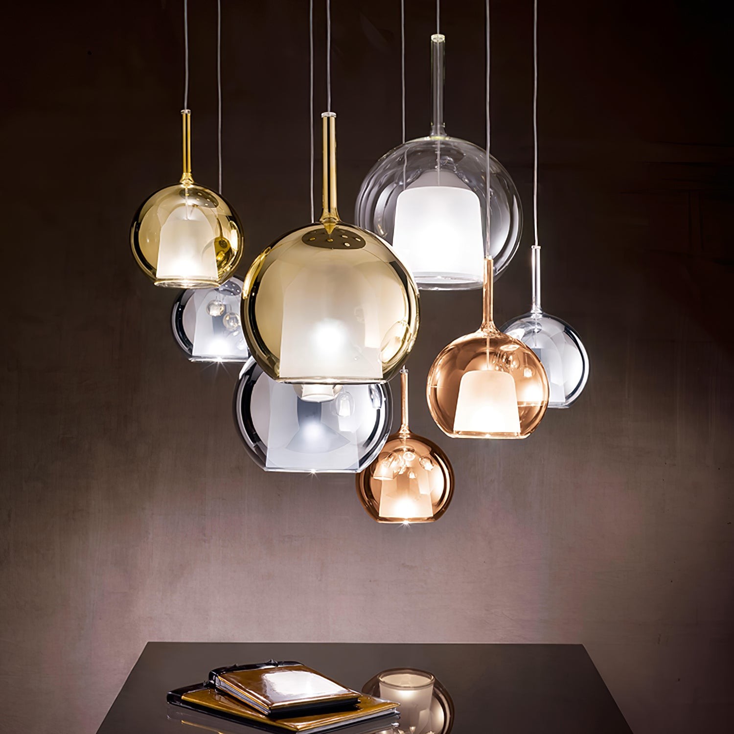 Glo Wine Glass Shaped Pendant Light S185