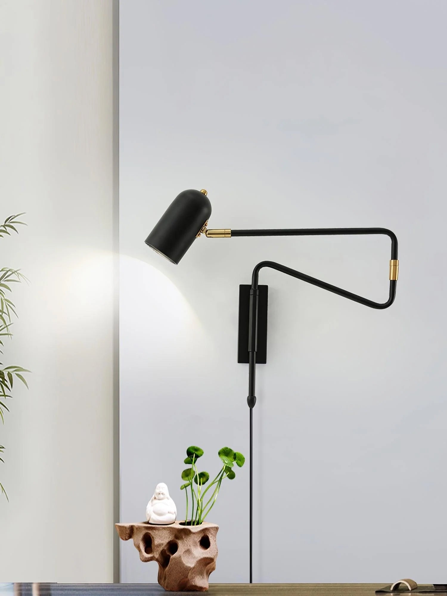 Adjustable Arm Plug In Wall Lamp T1595