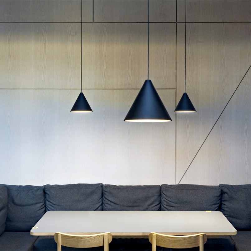 String Light Cone Pendant Light