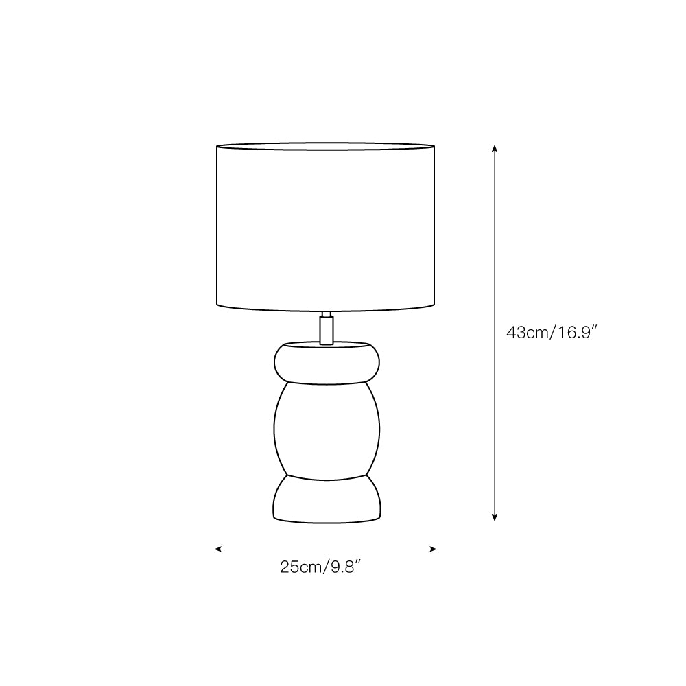 Pebble Wood Table Lamp T1671