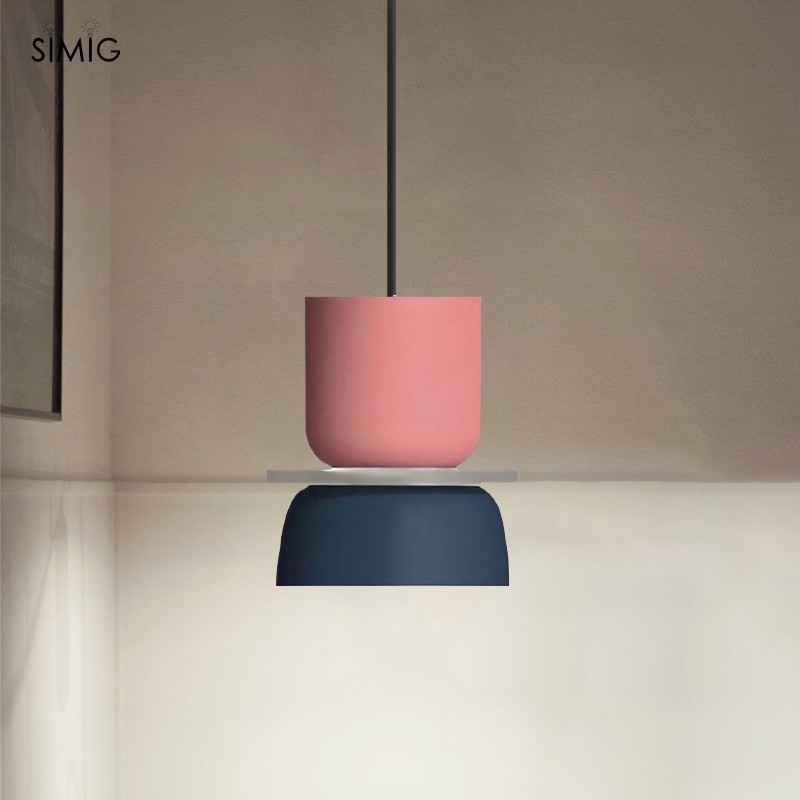 MACRI Color Block Nordic Pendant Light for Living Room