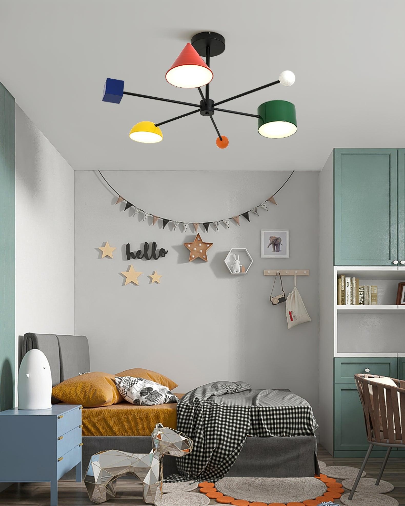 Geometric Colorful Ceiling Light M276