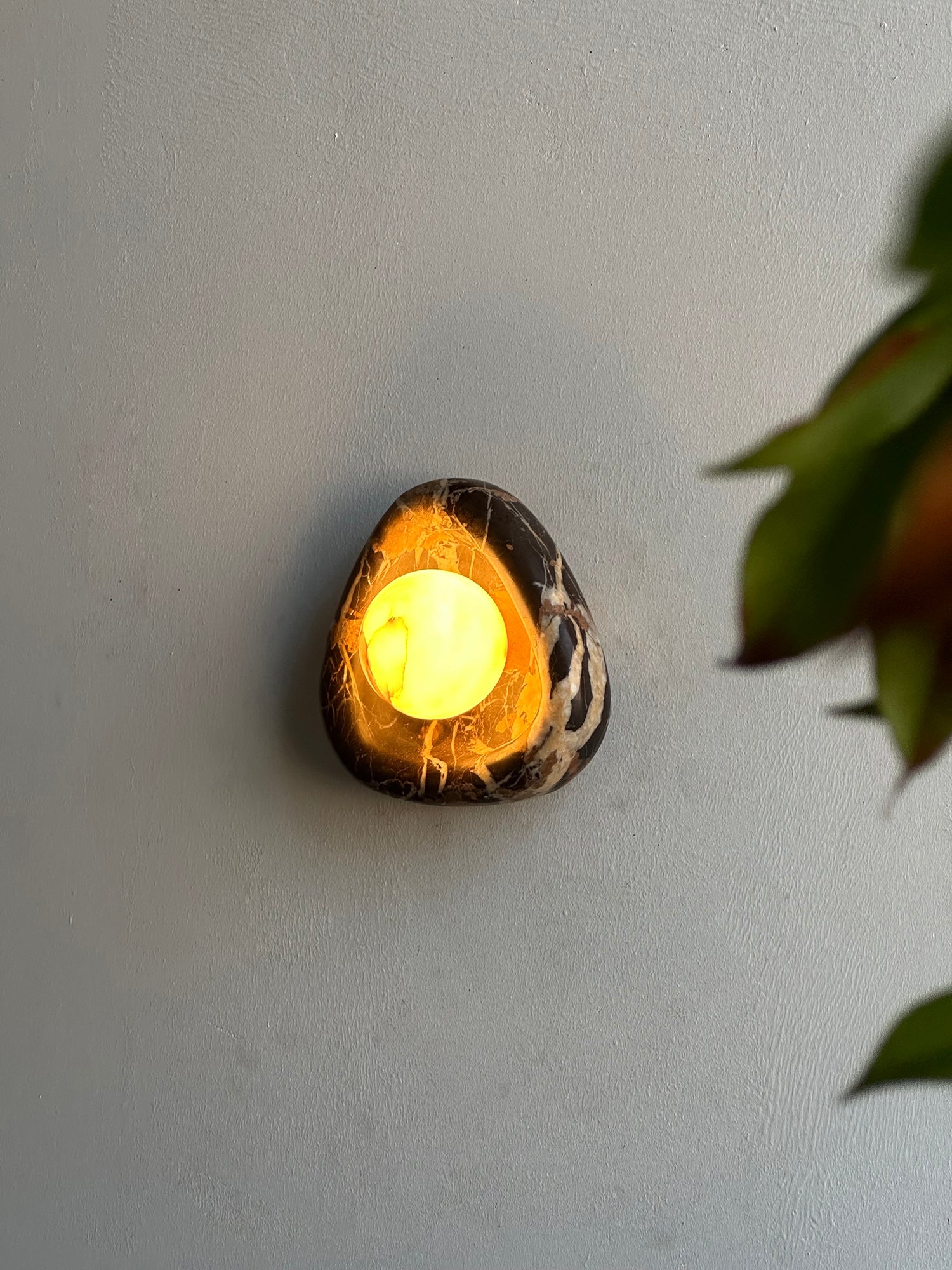 Black Pearl Marble Wall Lamp T1875