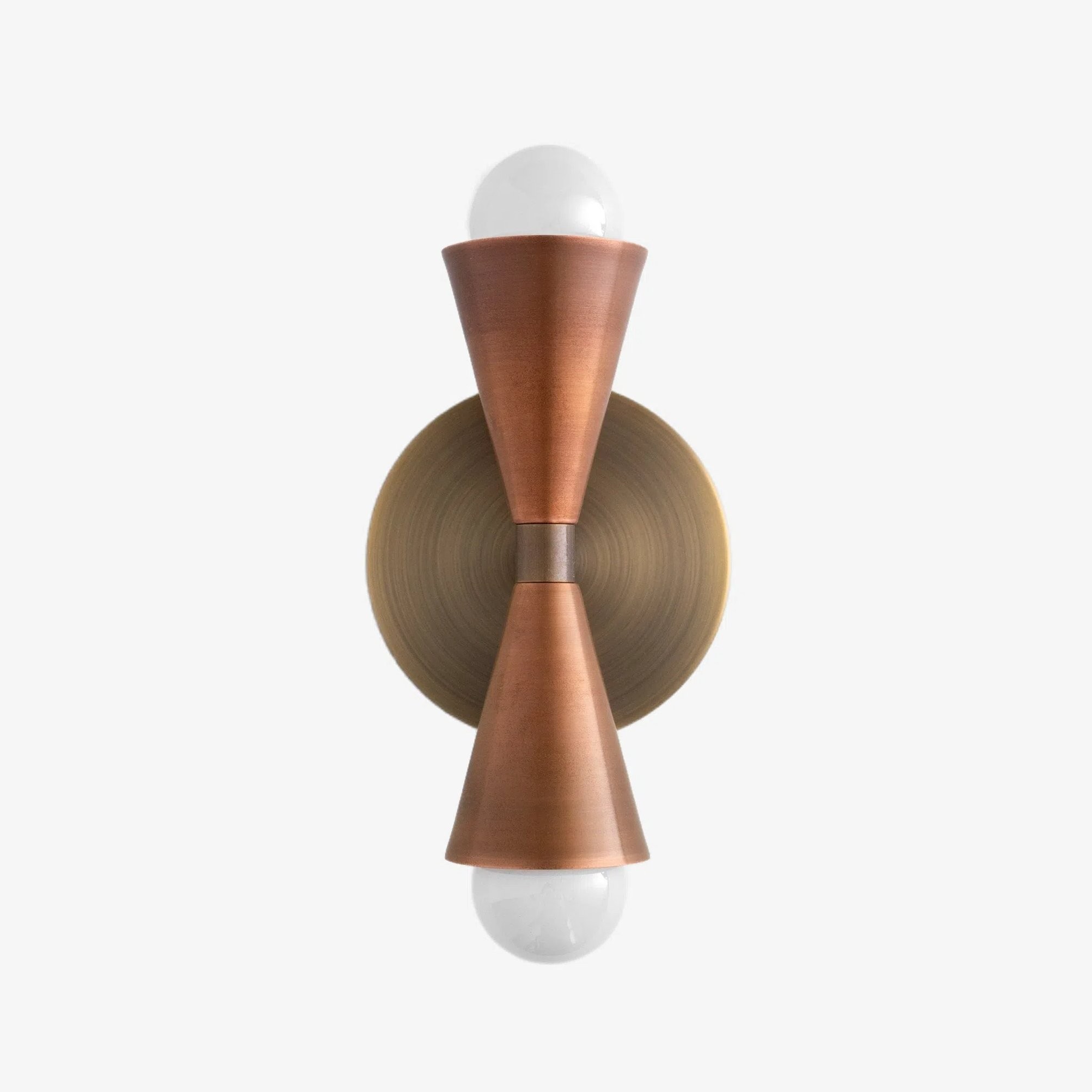 Pyralis  Cone Shade  Double Wall Light - Contemporary Living Room Glow T334