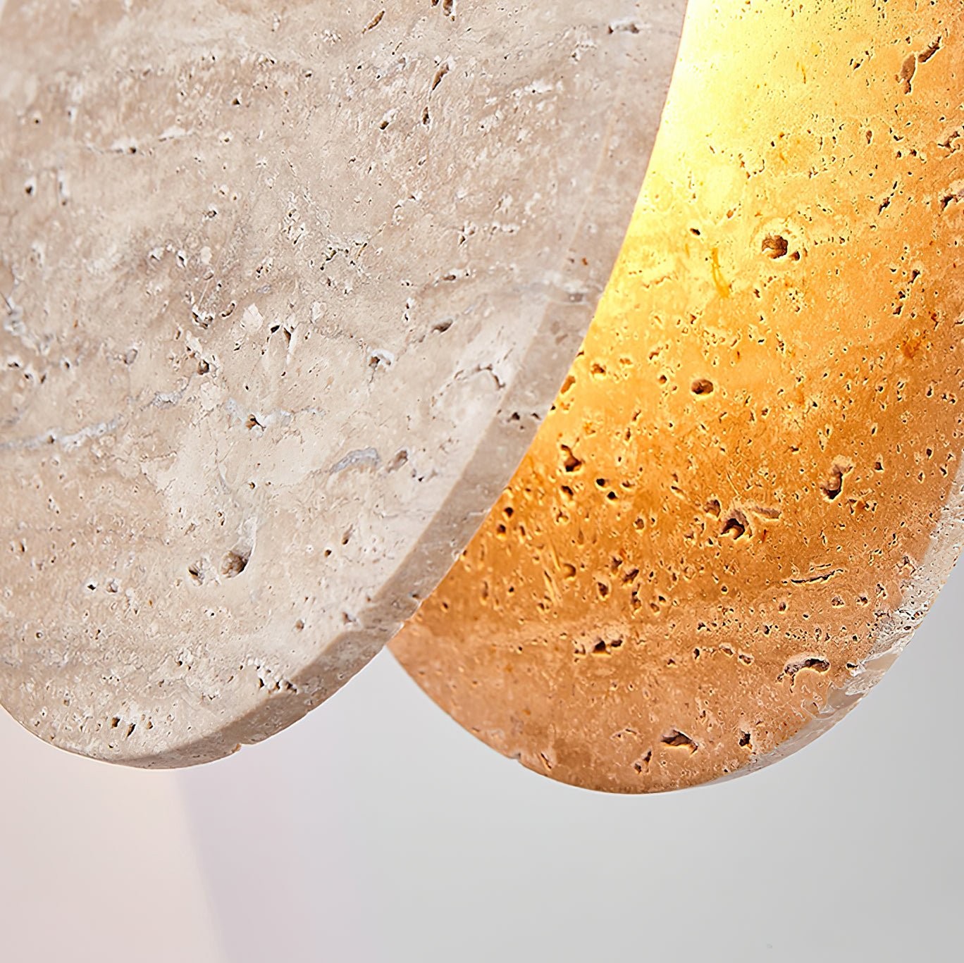 Stone Textured Disc Pendant Light G60