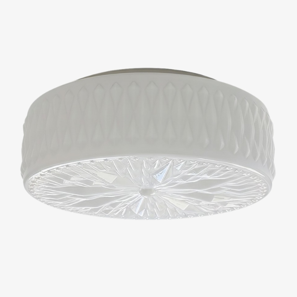 Mistaro Minimal Glass Ceiling Lamp - Flush Mount Design for Living Room and Bedroom T1121