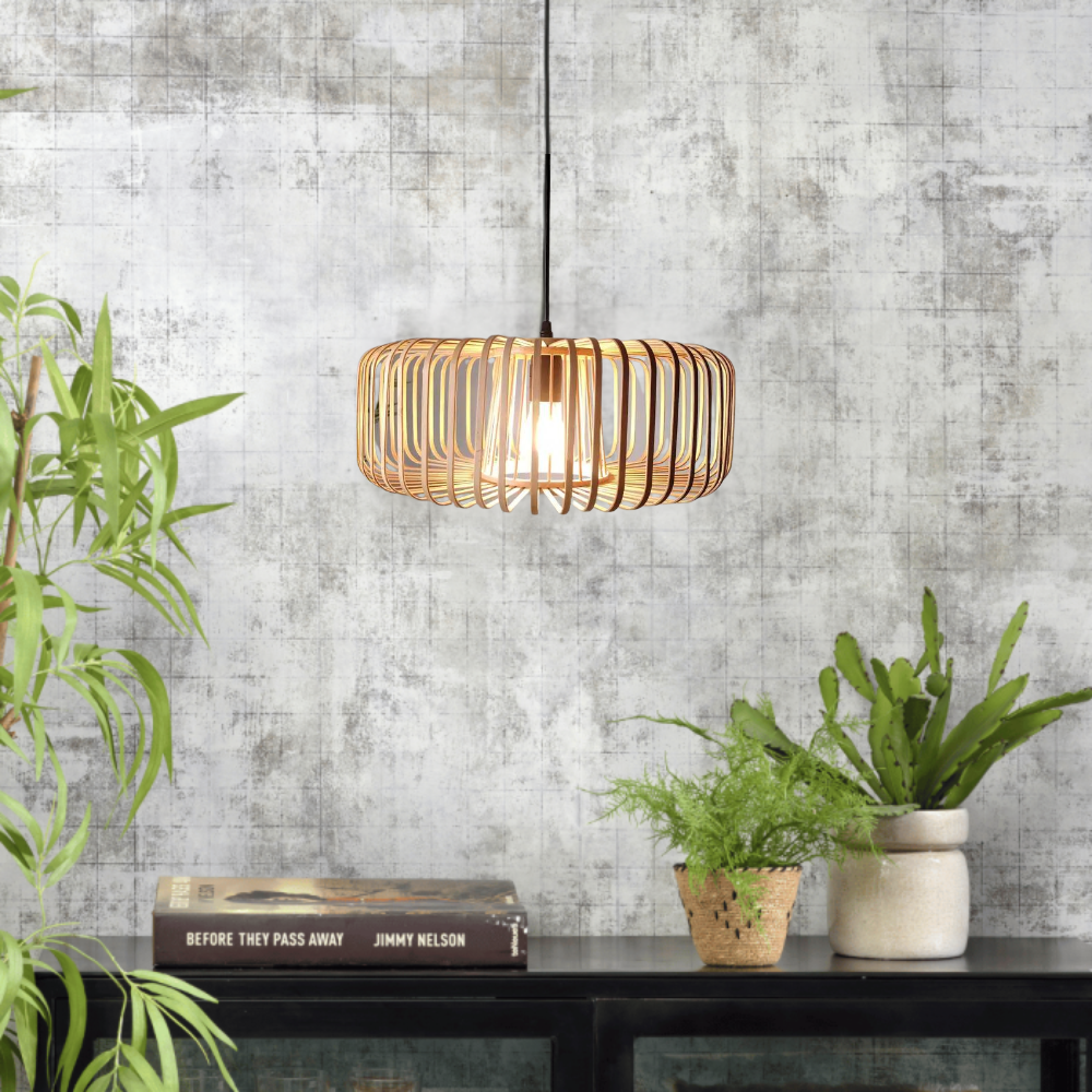 The Solar Illusion Bamboo Pendant Light T2122