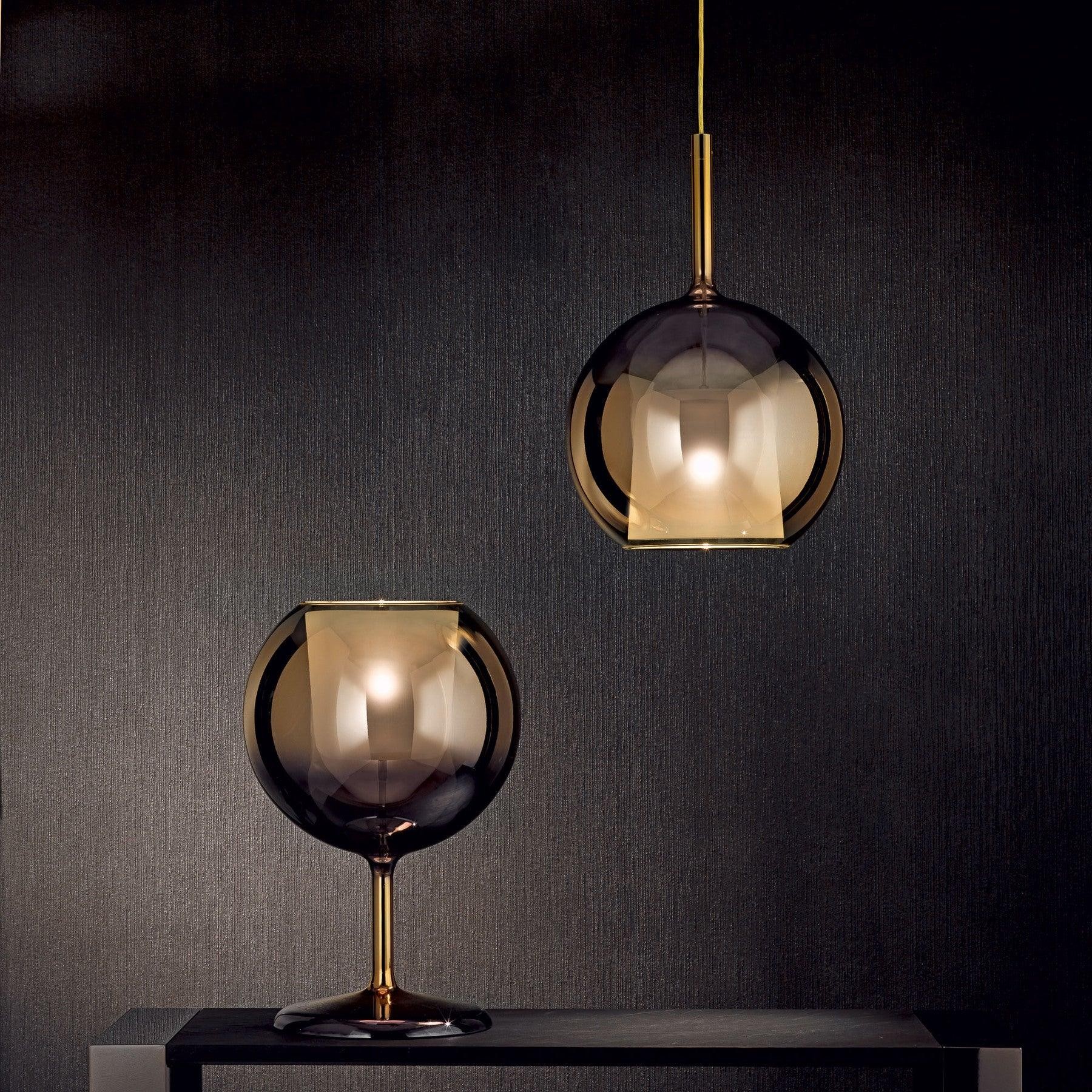 Glo Wine Glass Shaped Pendant Light S185