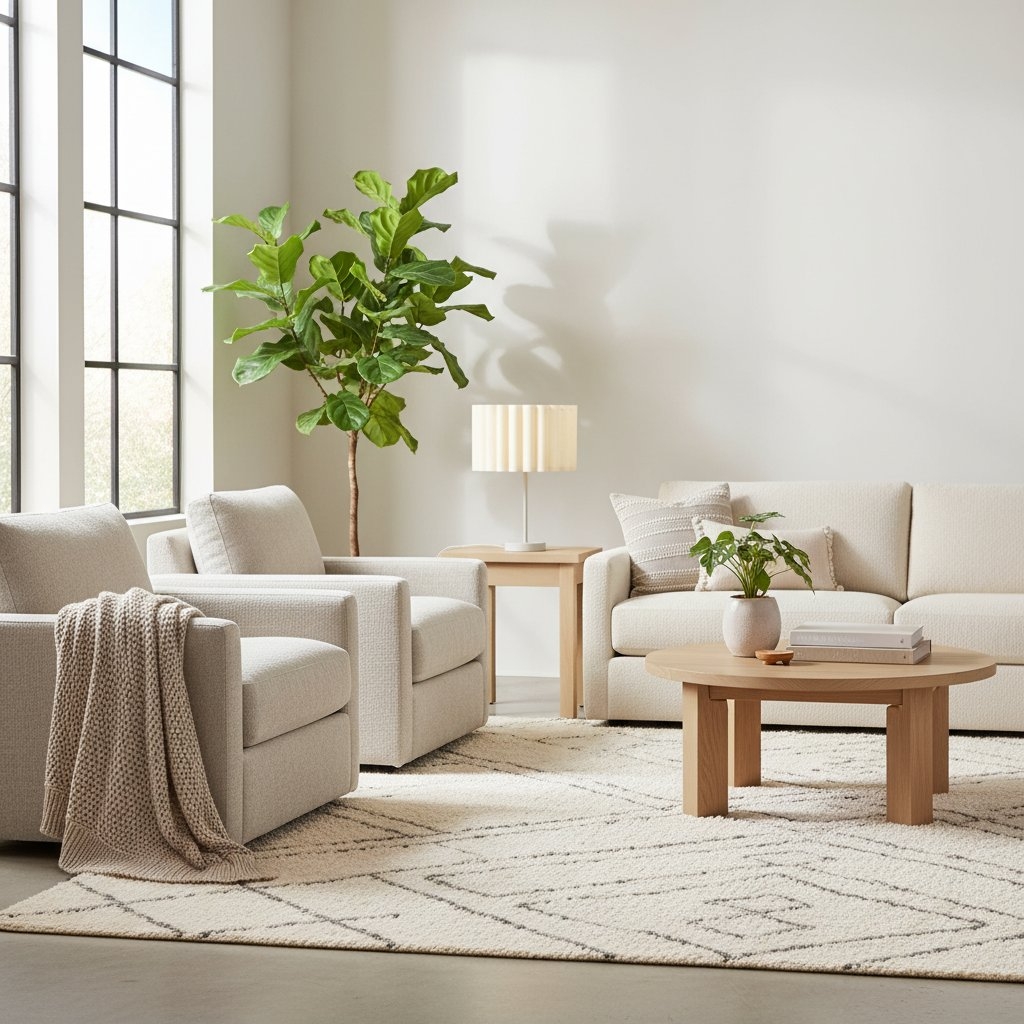 Velura Table Lamp - Beige Linen Shade in Light Beige T1067