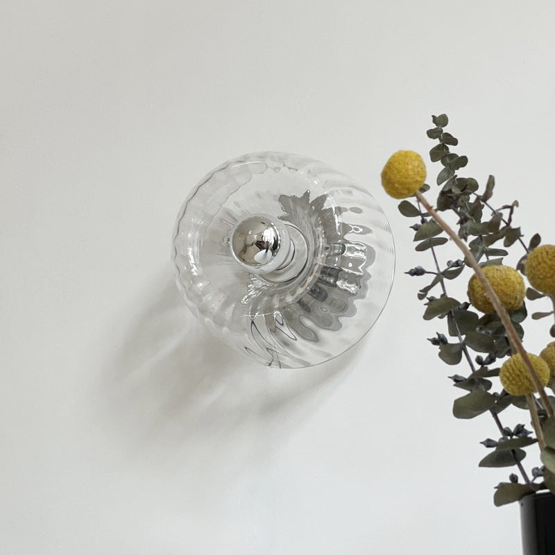 Clara Rays Contemporary Brass Glass Ceiling Light T2175