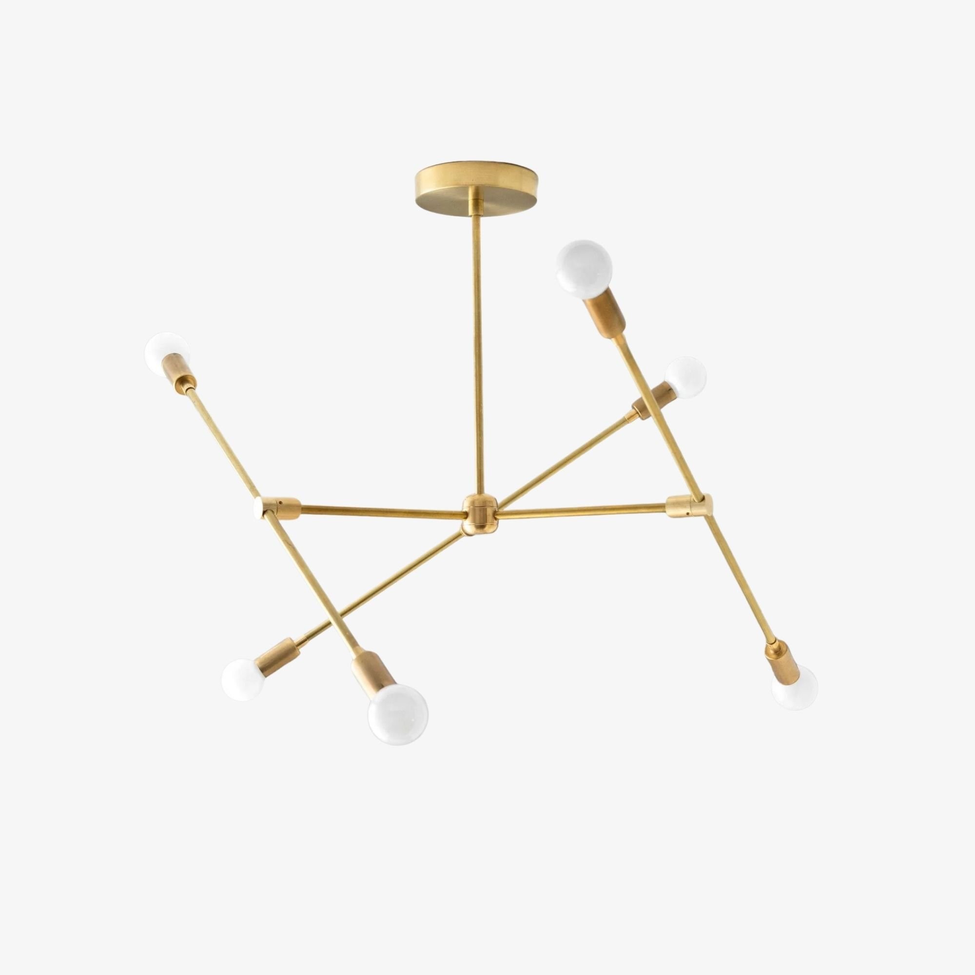 Mobilux Line Modern Mobile Chandelier - Minimalist Ceiling Light for Dining Room T351