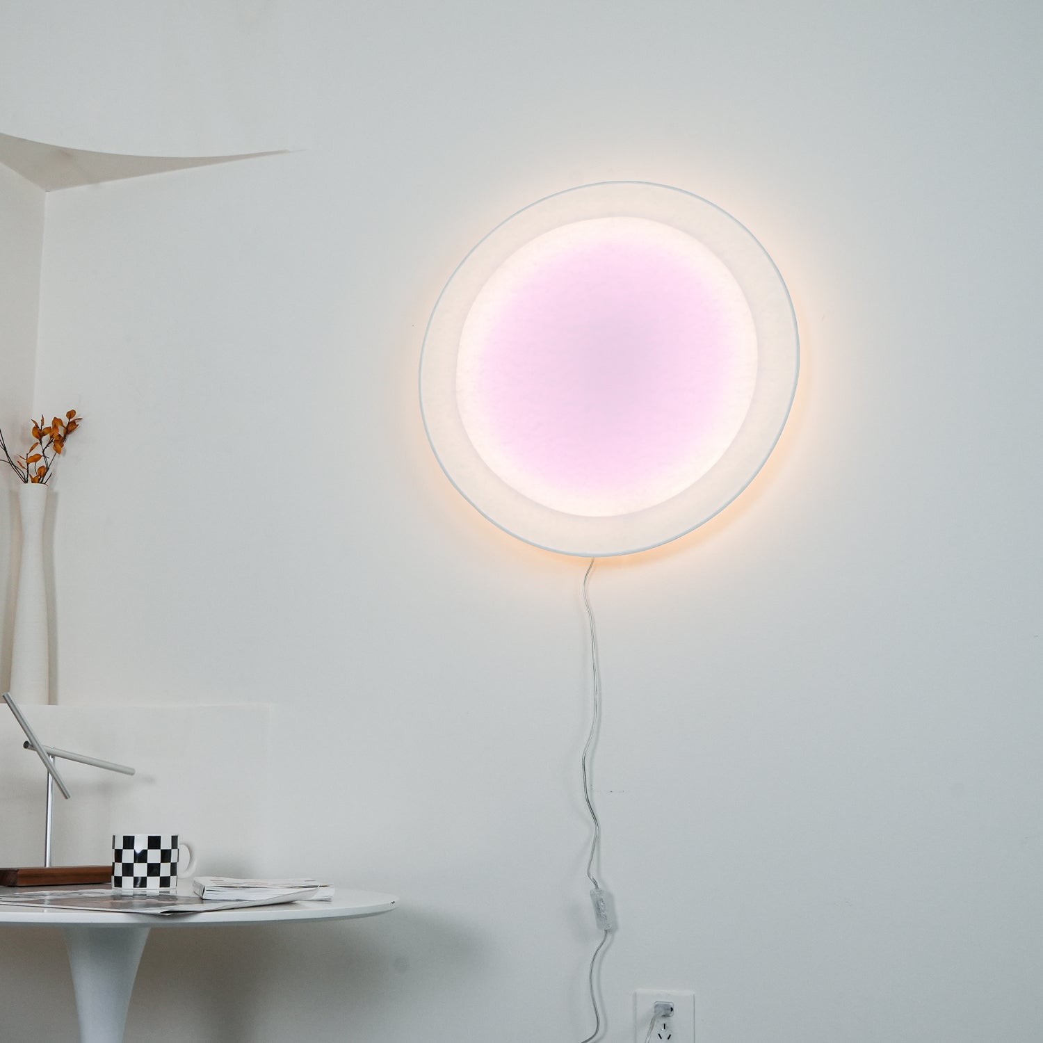 Modern Simple Plug-In Round Wall Lamp G54