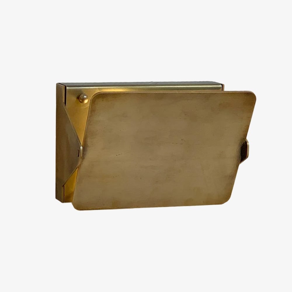 Vintage Brass Sconce with Flip Front - Artistic Metal Style T471