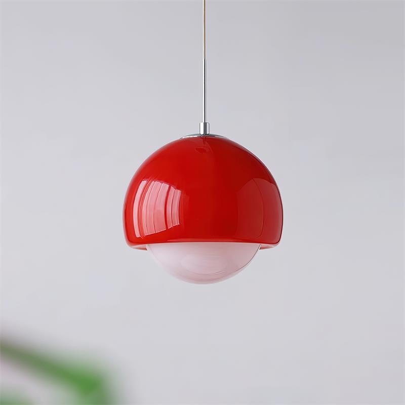 Creative Persimmon Pendant Lamp - Modern Glass and Metal for Dining Room M143