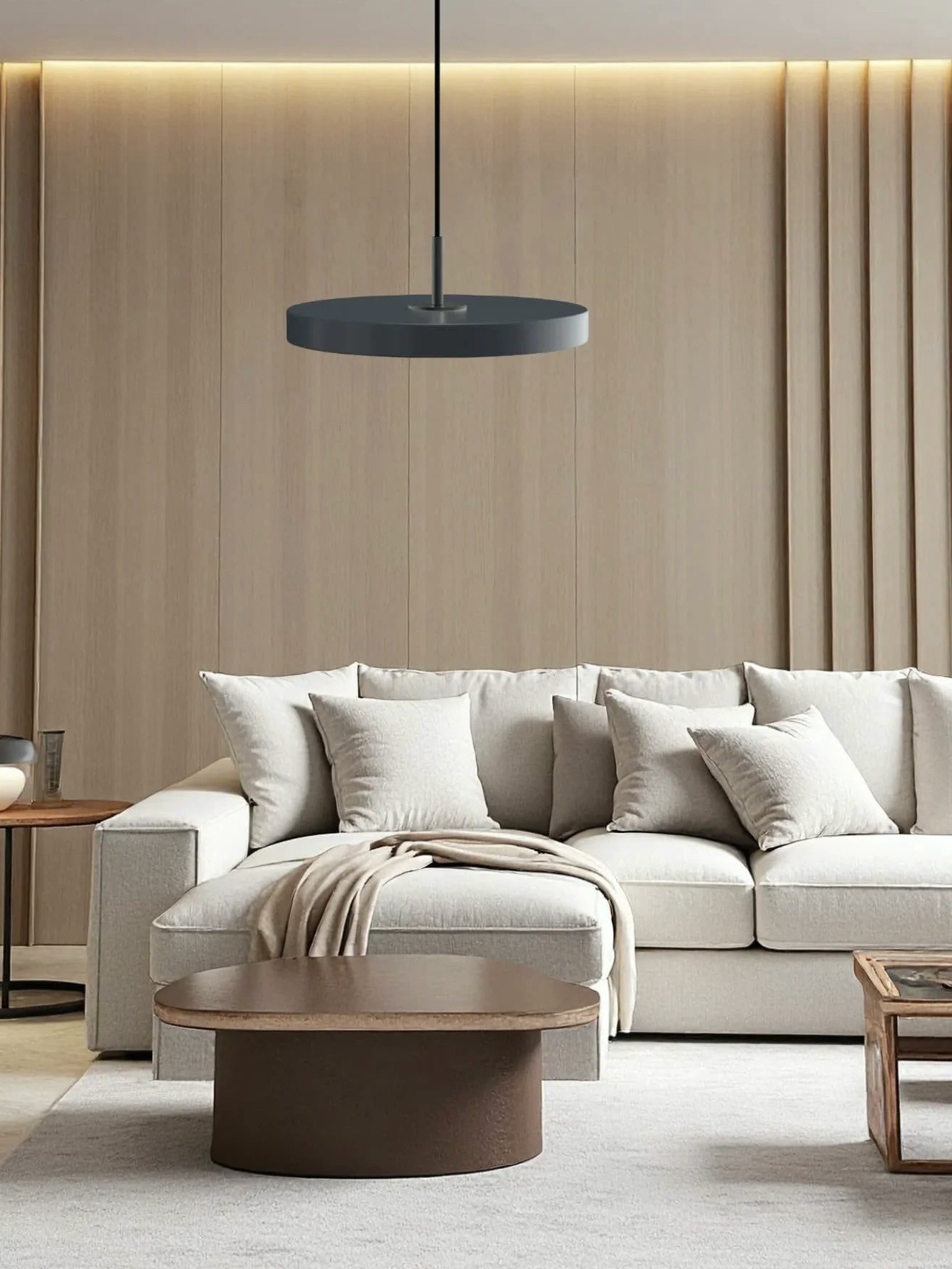 Modern Disc Pendant Light — Nordic Minimalist Fixture for Dining & Kitchen G102