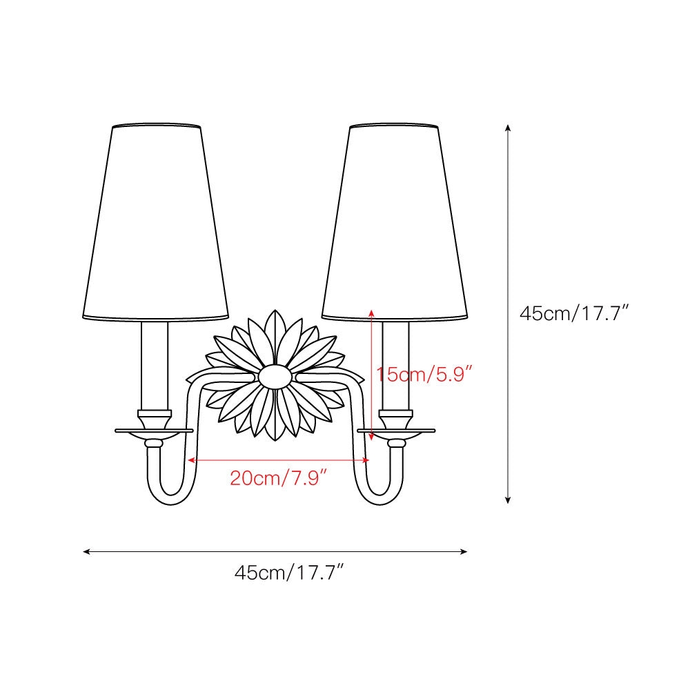 Demeter Double Sconce T1818