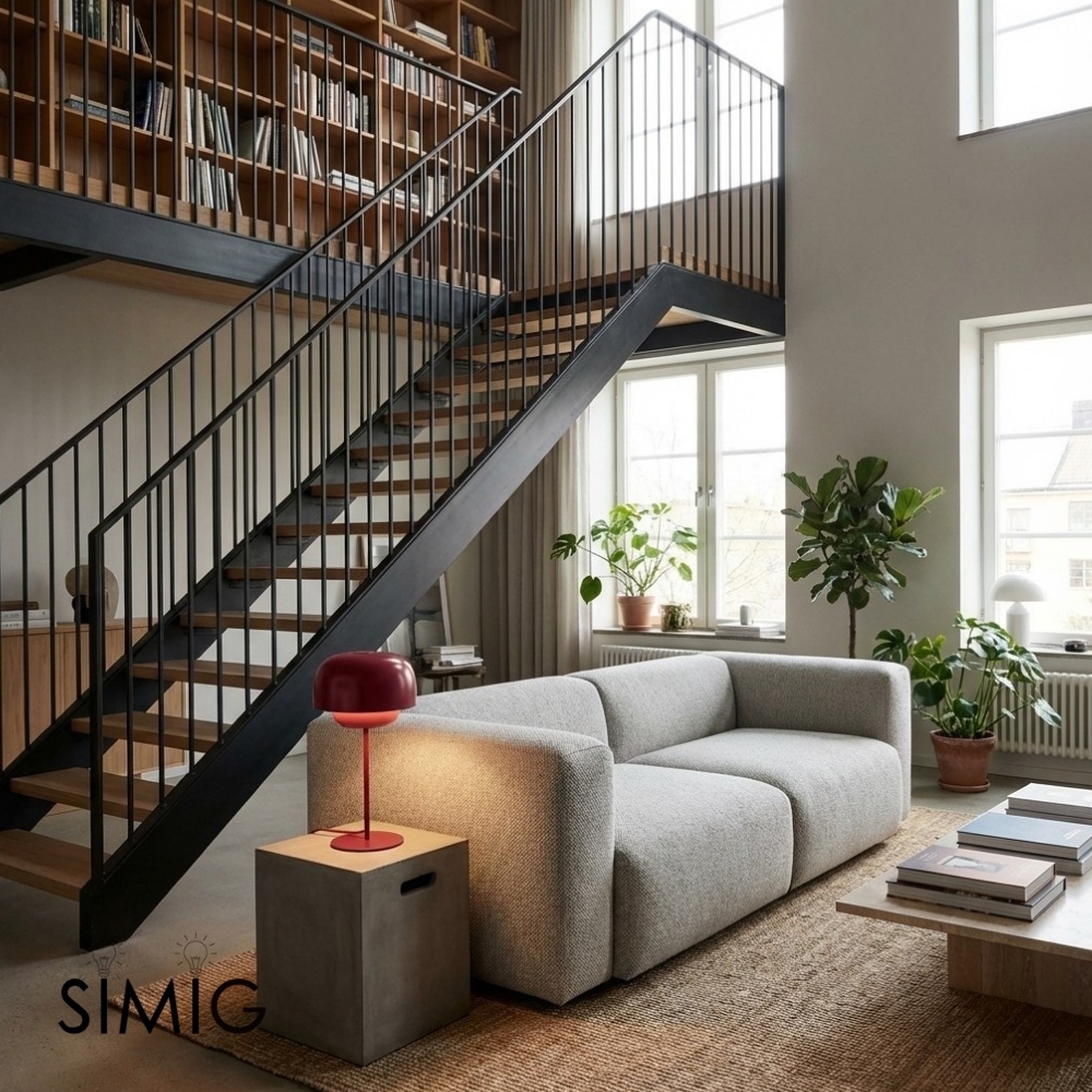 Clinco Minimalist Metal Dome Lamp ‑ Ambient Glow for Side Table S246