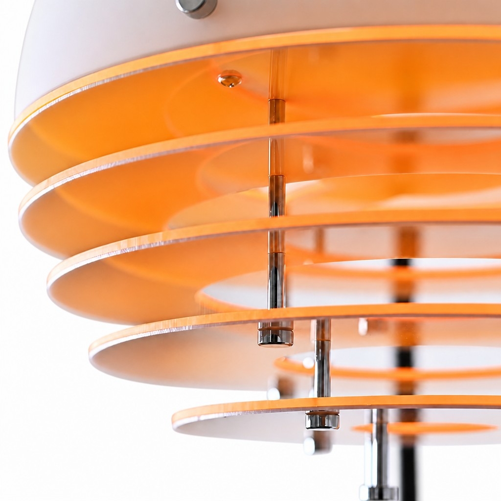 Afterglow Sunset Curved Floor Lamp - Vintage Glass Shade for Bedroom T2241