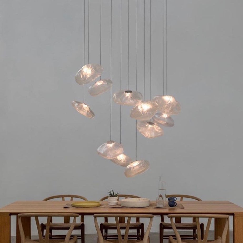 Multi-Head Irregular Glass Bubble Chandelier M79