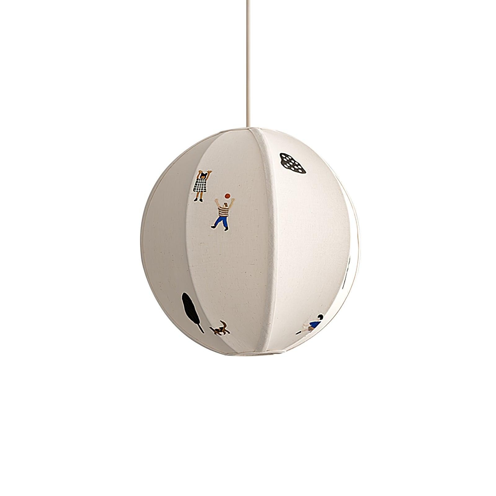 Park Embroidered Textile Pendant Lamp M337