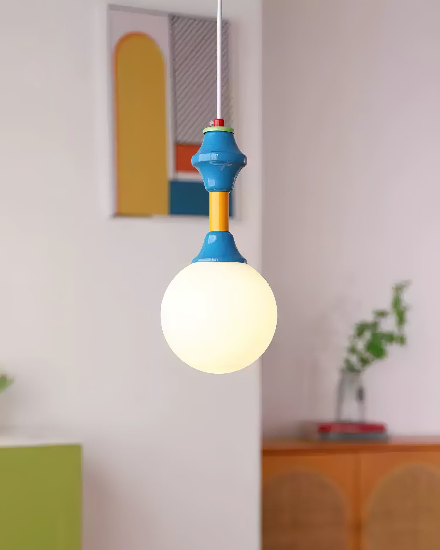 French Blue And White Atmosphere Pendant lamp M93