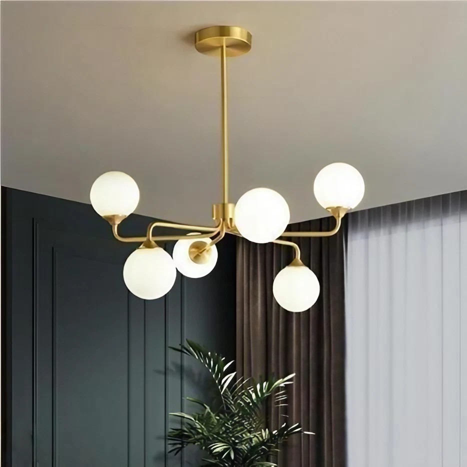 LUXURY Glass Ball Chandelier