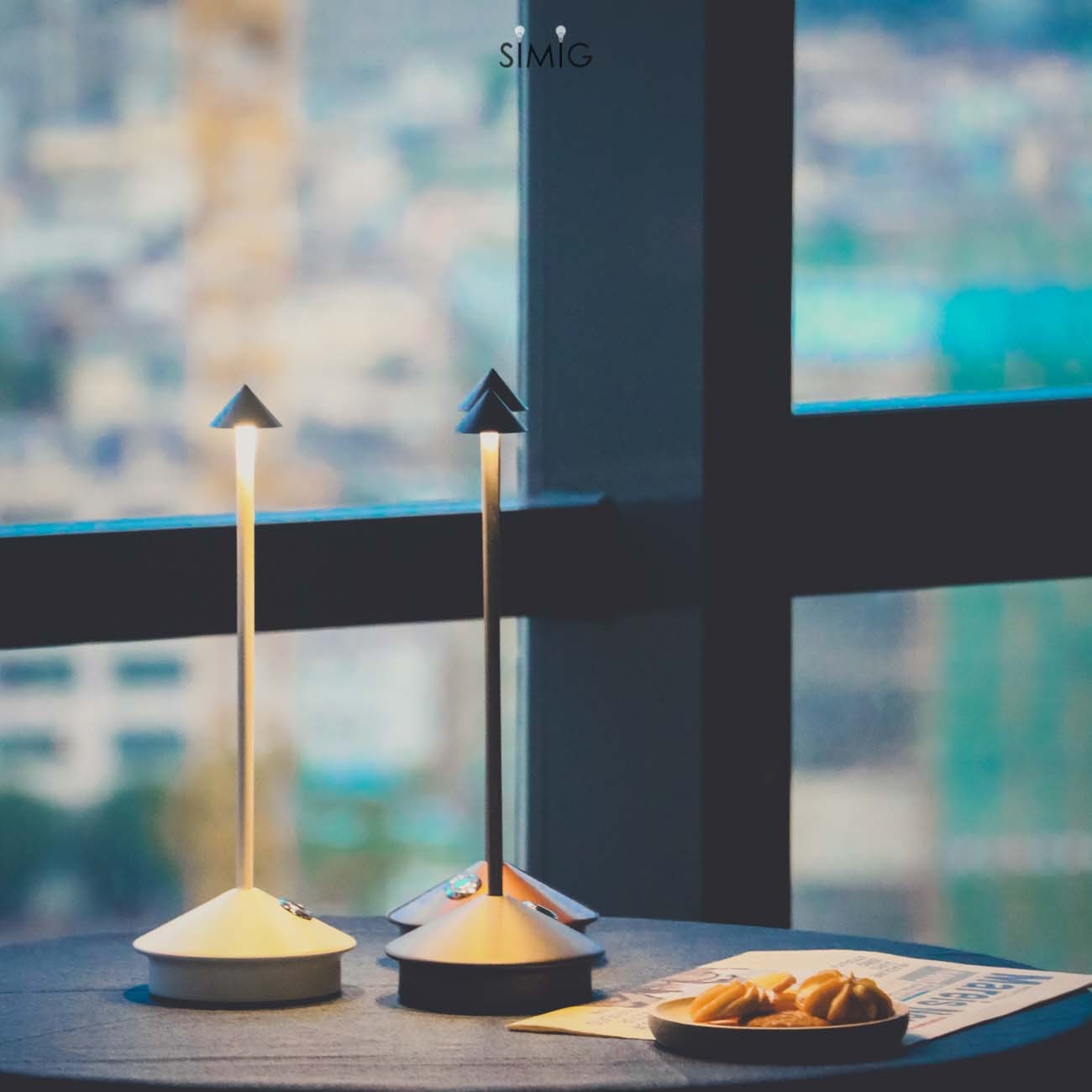 Glimma Rechargeable LED Table Lamp - Modern Portable Lamp for Living Room