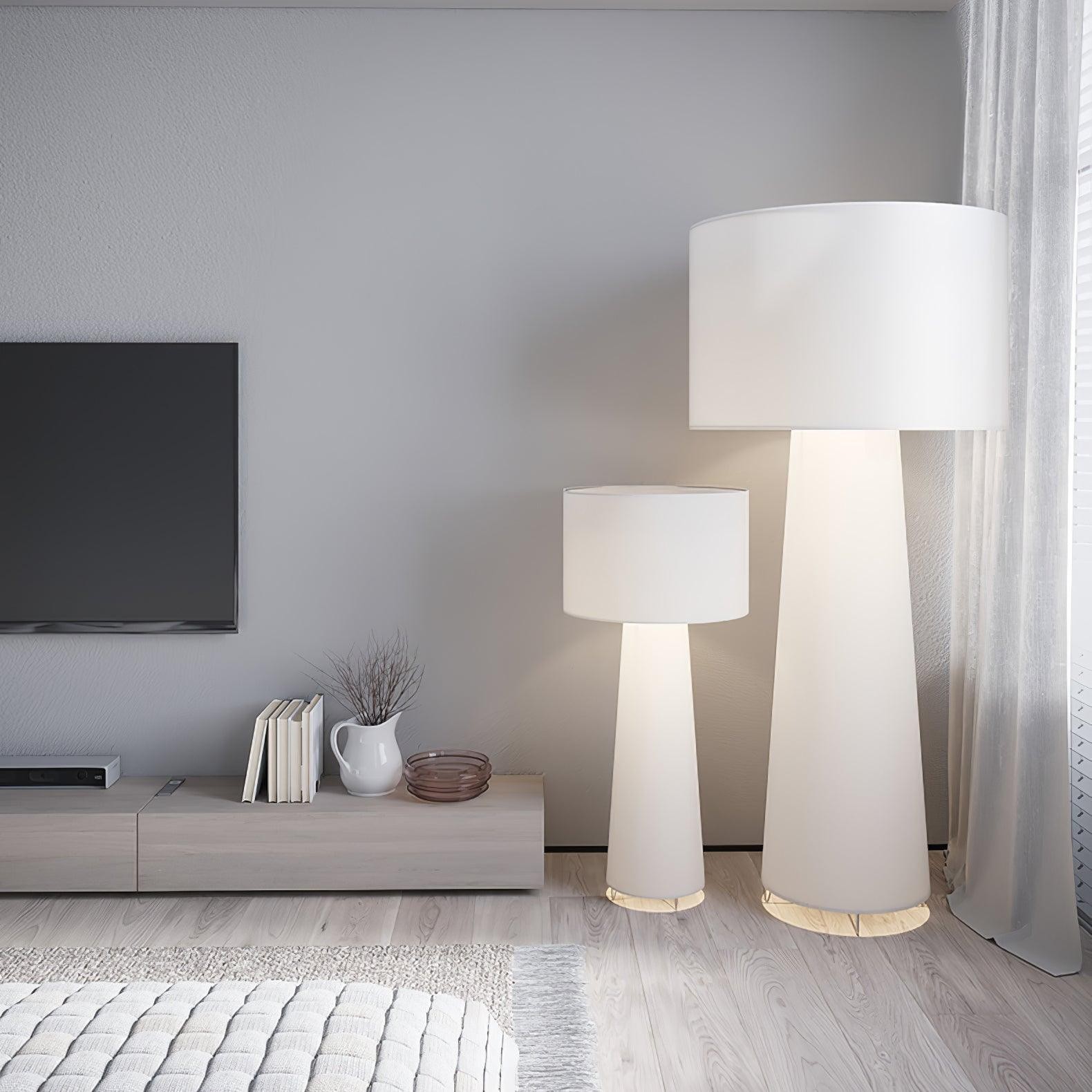 Column Fabric Floor Lamp Suitable For Living Room M561