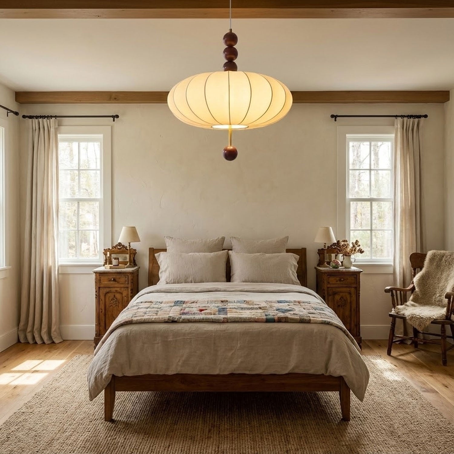Adelaide Fabric Pendant Light T1574