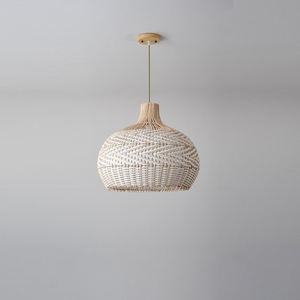 Nordic Rattan Creative Hanging Pendant Light