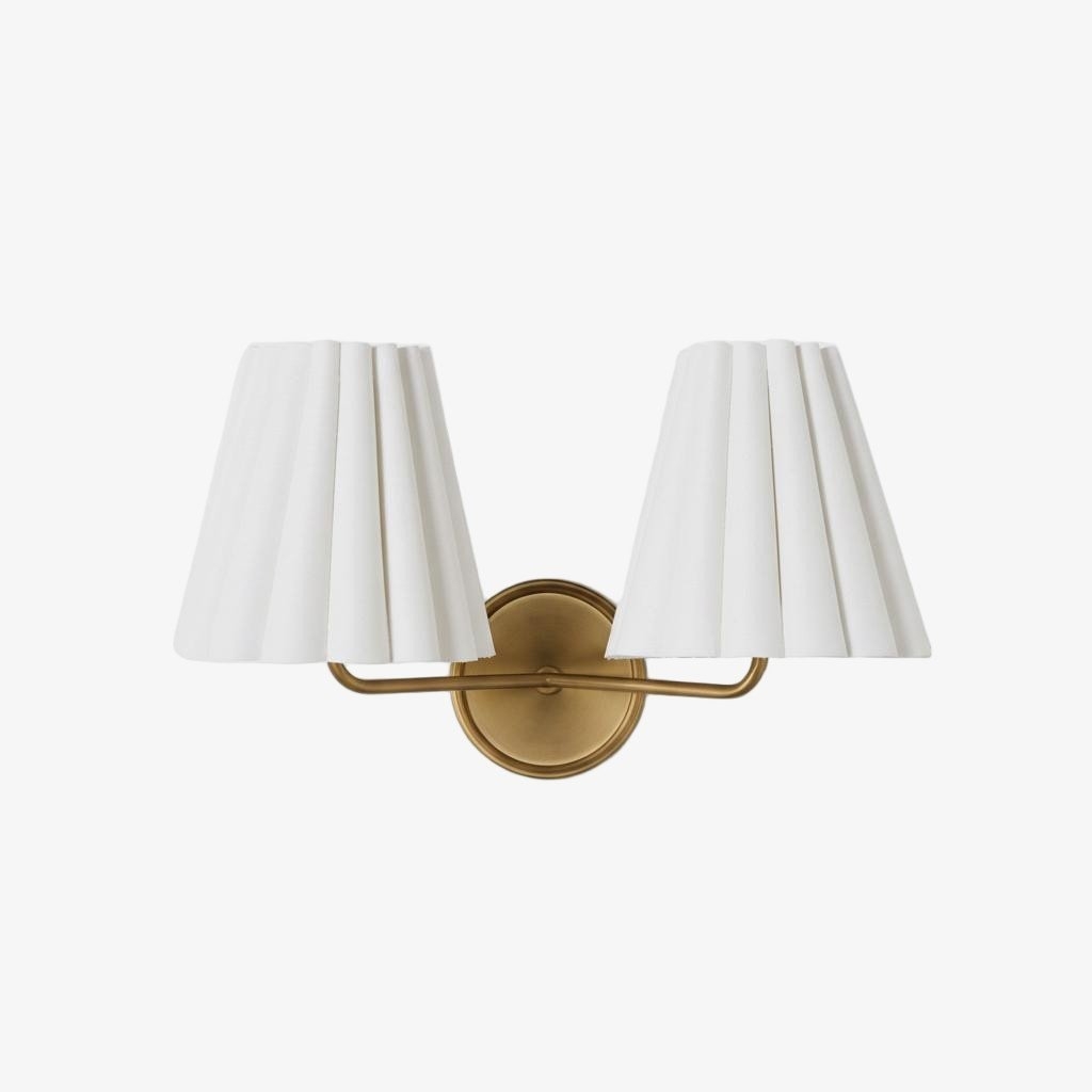 Ruffmeto Modern Pleated Wall Lamp - Elegant Accent Light for Hallways T474