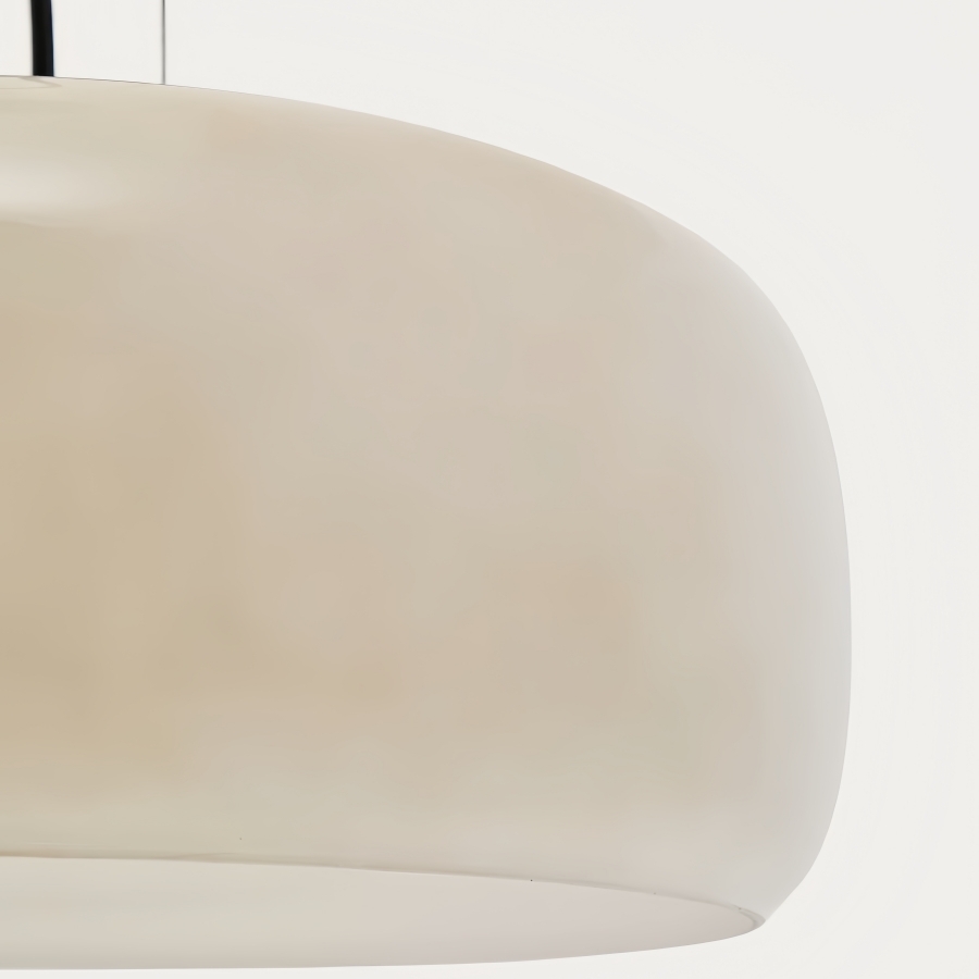 Lunorae Rounded Glass Pendant Lamp - Modern Sculptural Lighting for Living Room T1112