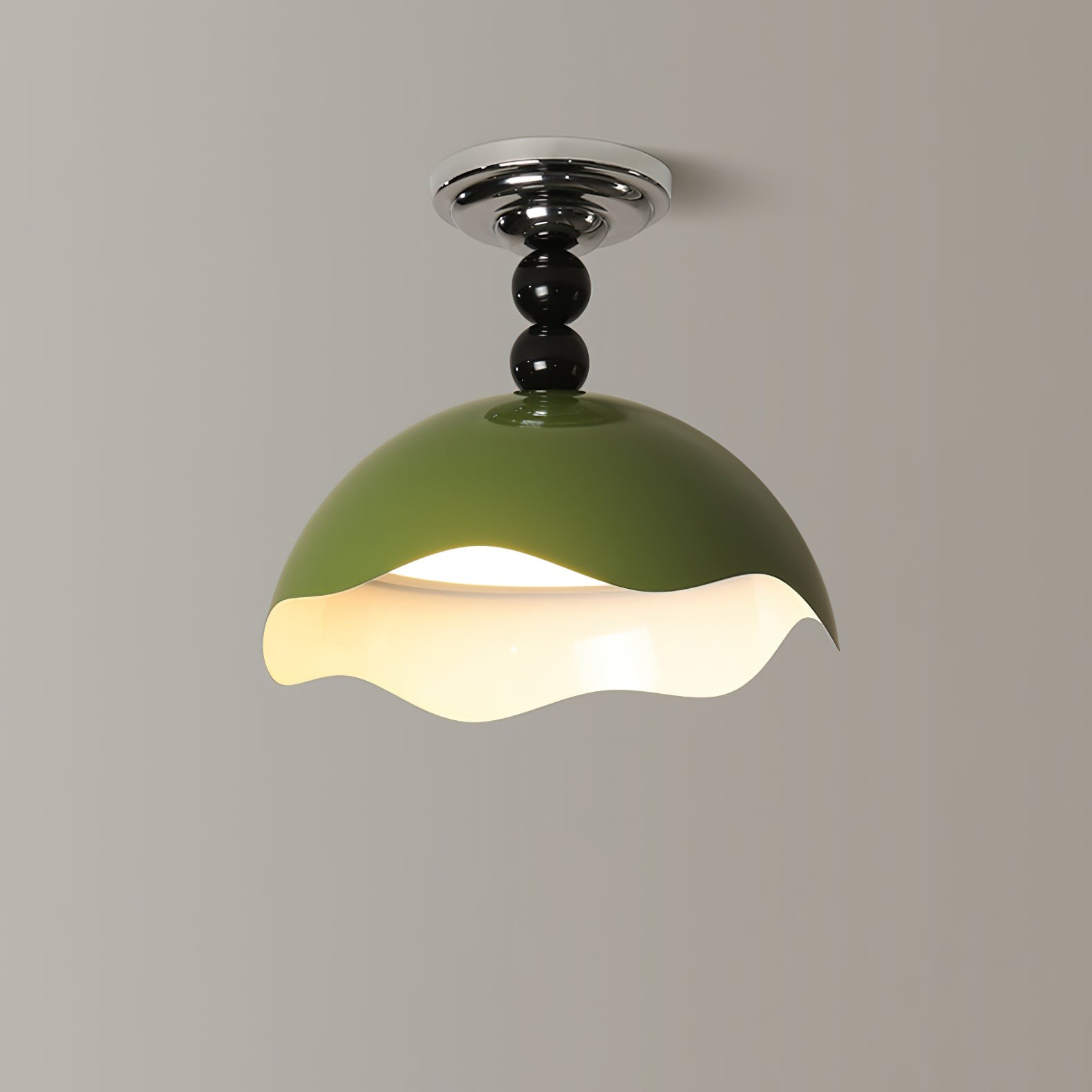 Modern Wave Crest Metal Ceiling Lamp M484