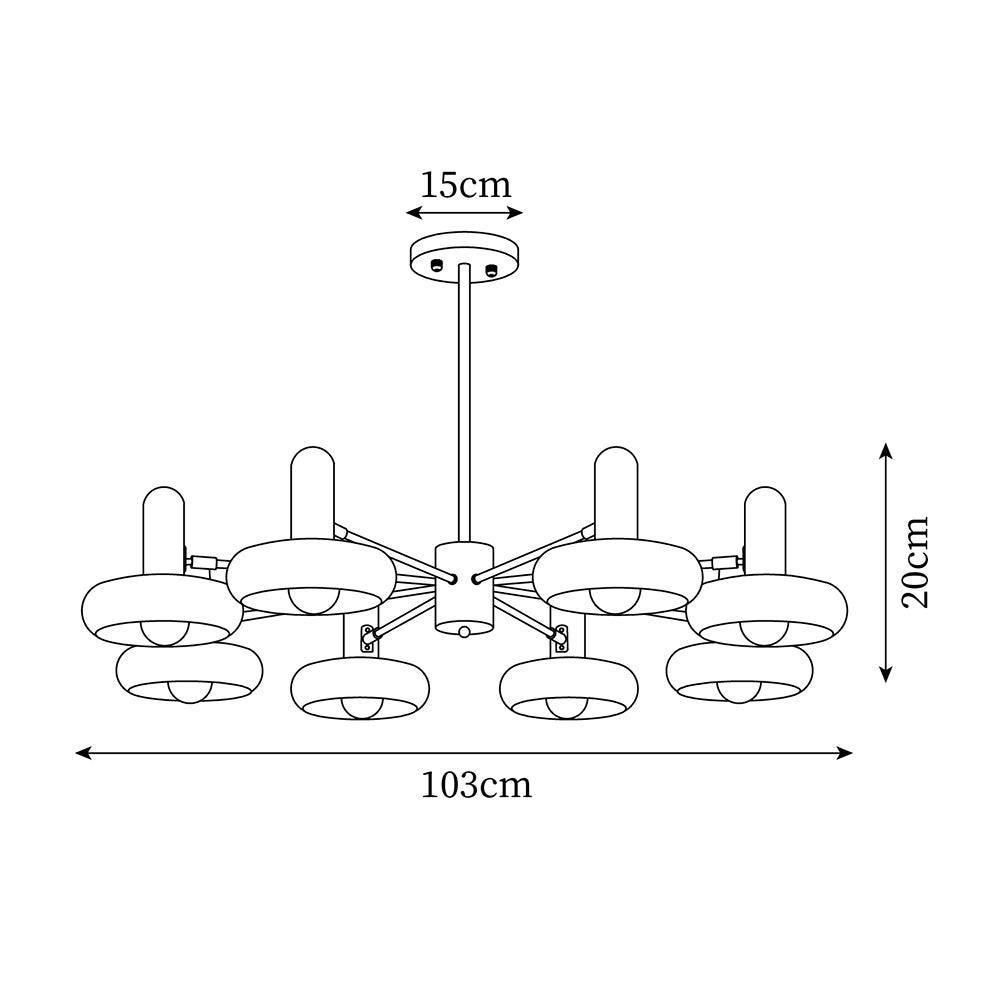 Nordic Trumpets Chandelier M253