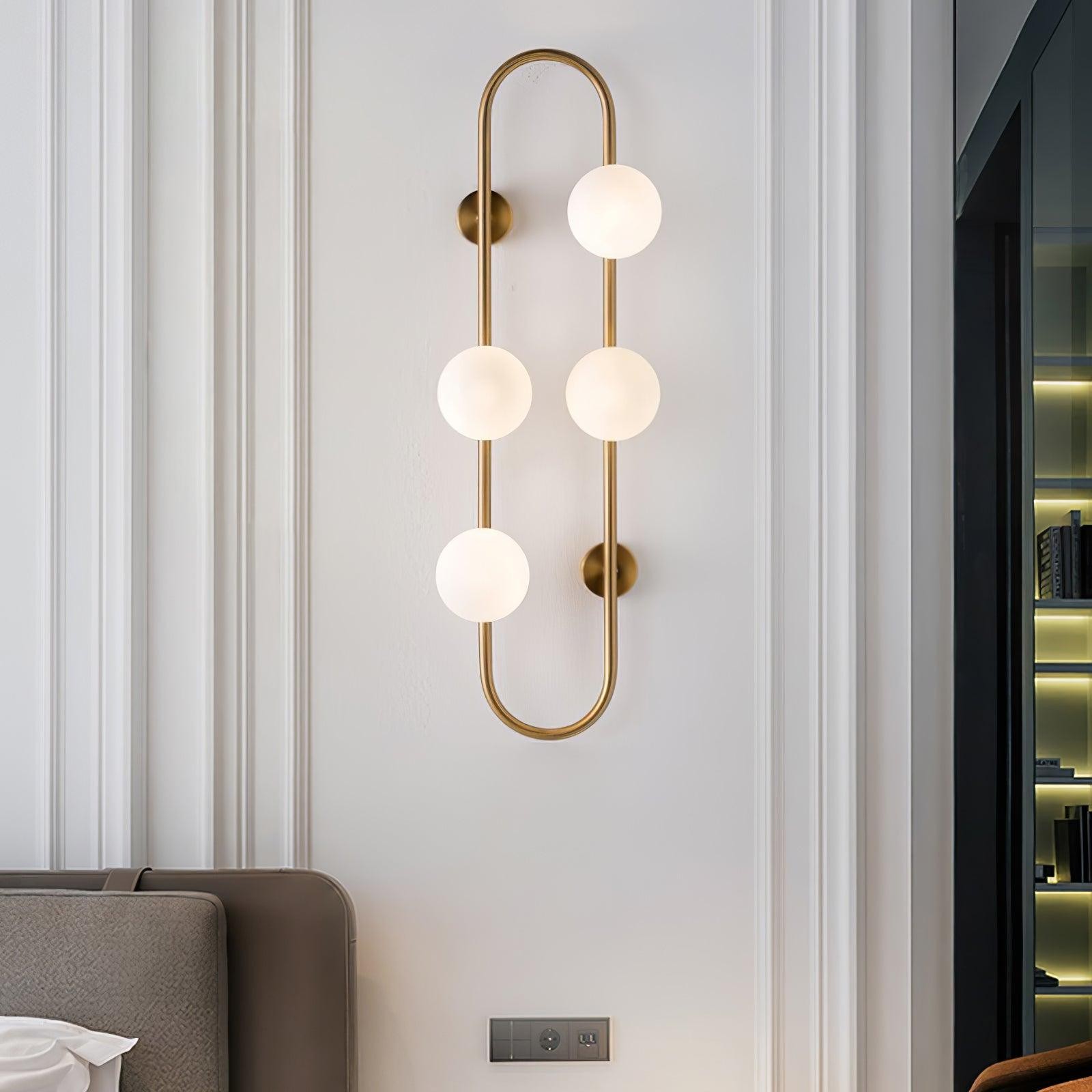 Nordic Modern Geometric Glass Globe Wall Lamp M468