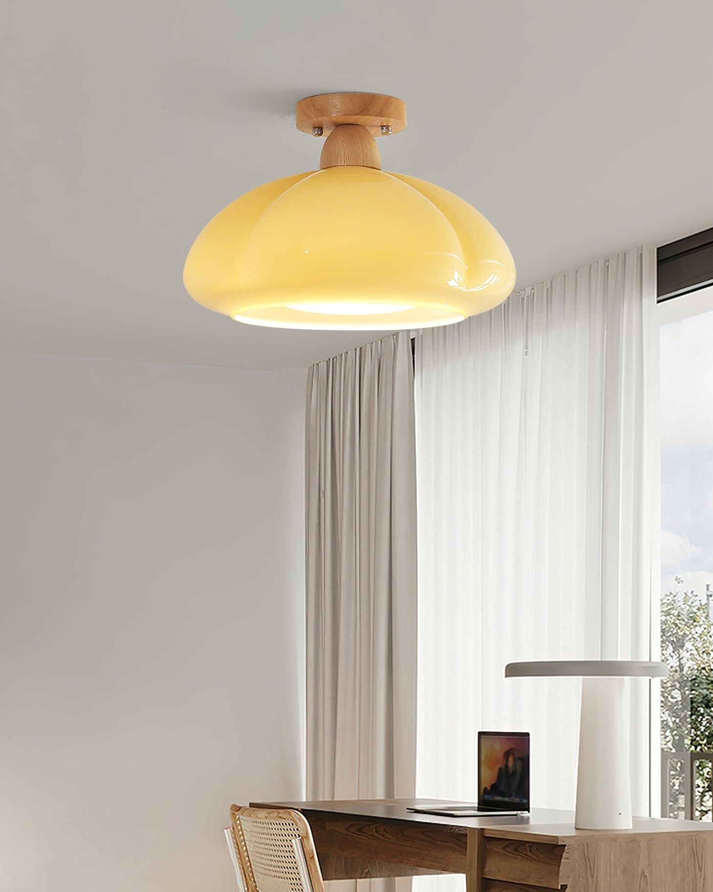 Pumpkin Glass Pendant Light For Kitchen M171