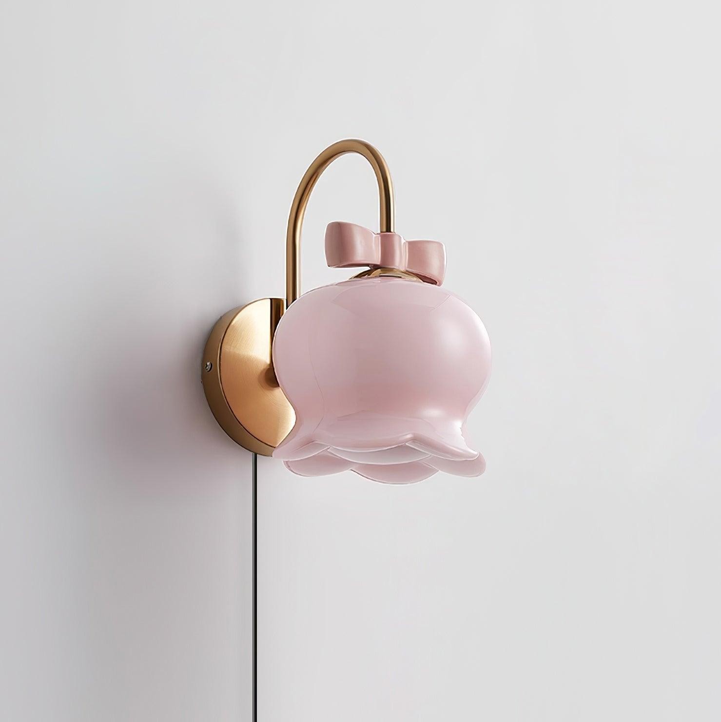 Cute Flowers Plug In Wall Lamp P047