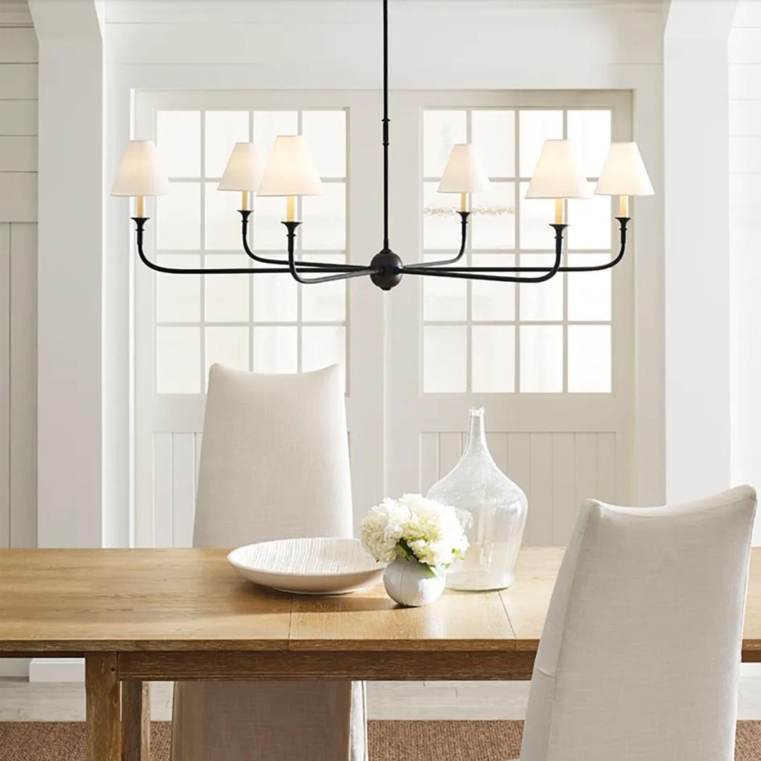 Piaf Geometric Metal Chandelier – Industrial Style for Dining Room T198