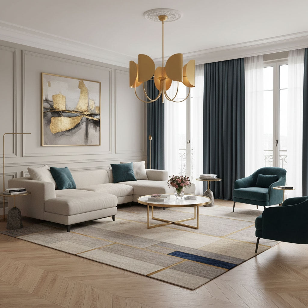 Leaf Brass Chandelier T1772